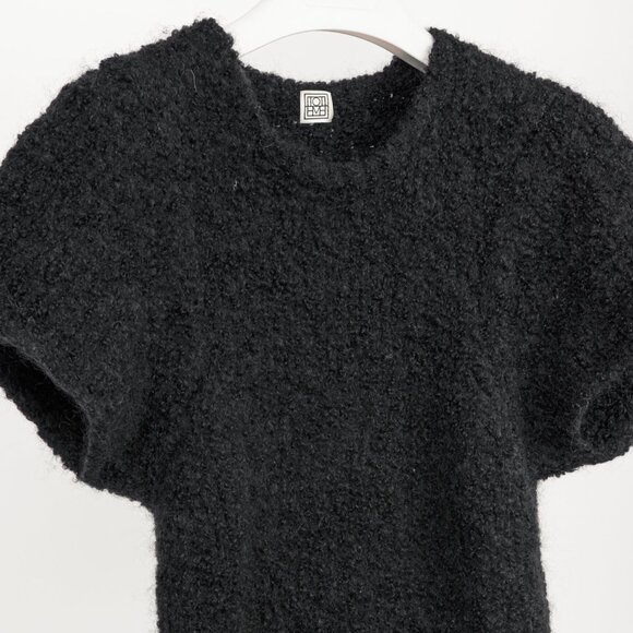 Toteme Espera Black Merino Wool & Mohair Knit - Picture 4 of 9
